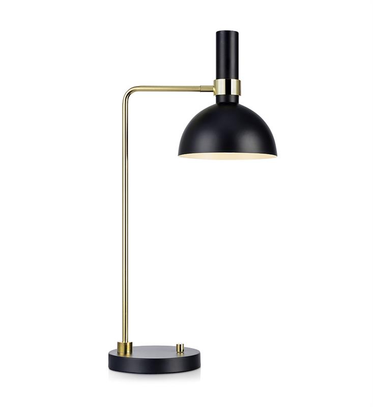Markslöjd Larry lámpara para escritorio 1x60 W negro-oro 106973