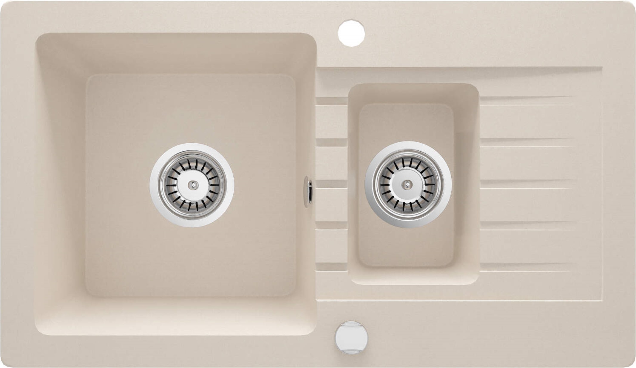 Deante Zorba fregadero de granito 76x44 cm beige ZQZ_5513