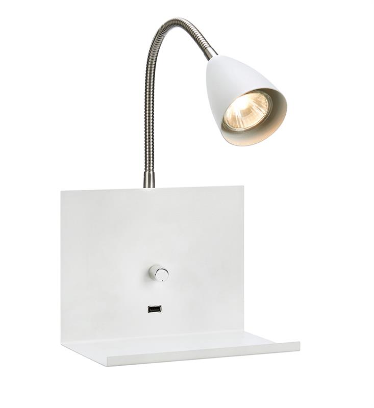 Markslöjd Logi lámpara de pared 1x7 W blanco 107140