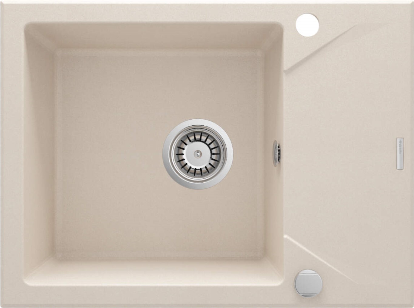 Deante Evora fregadero de granito 59x44 cm beige ZQJ_511A