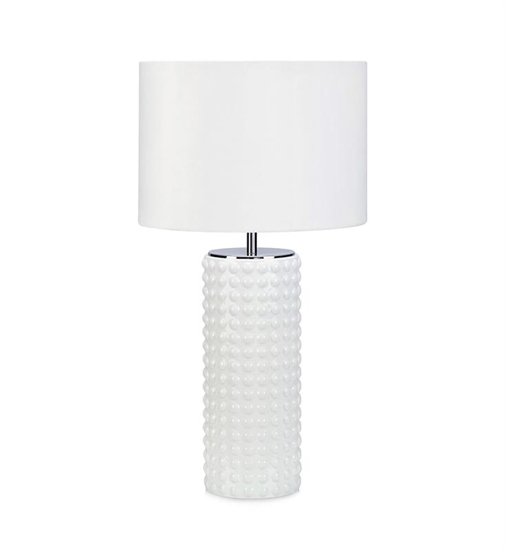 Markslöjd Proud lámpara de sobremesa 1x60 W blanco 107484