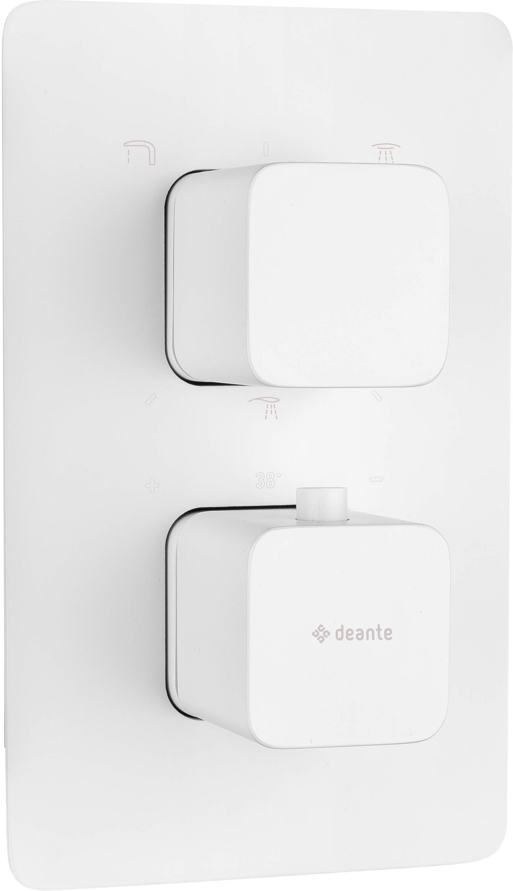 Deante Box bateria wannowo-prysznicowa podtynkowa termostatyczna bianco BXYAECT
