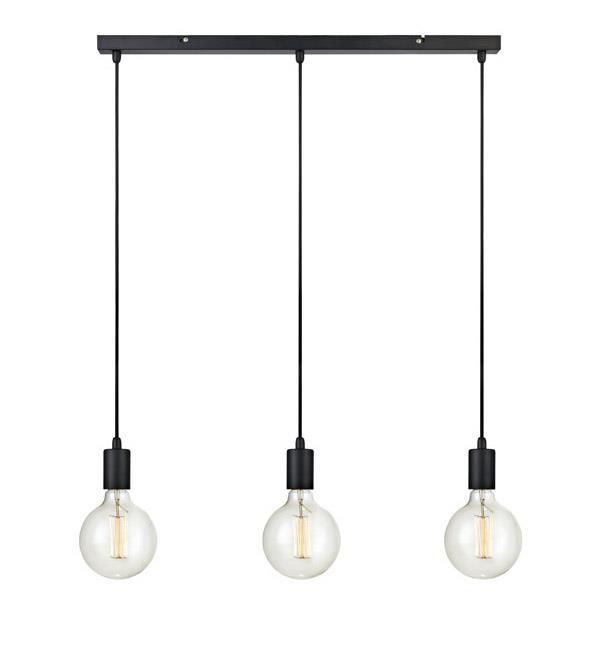 Markslöjd Sky lámpara colgante 3x60 W negro 106336