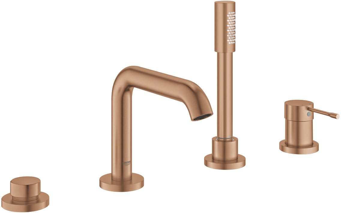 Grohe Essence grifo de bañera y ducha en bañera Brushed Warm Sunset 19578DL1