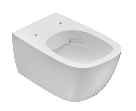 Globo Genesis taza de inodoro suspendido sin reborde blanco GNS02.BI