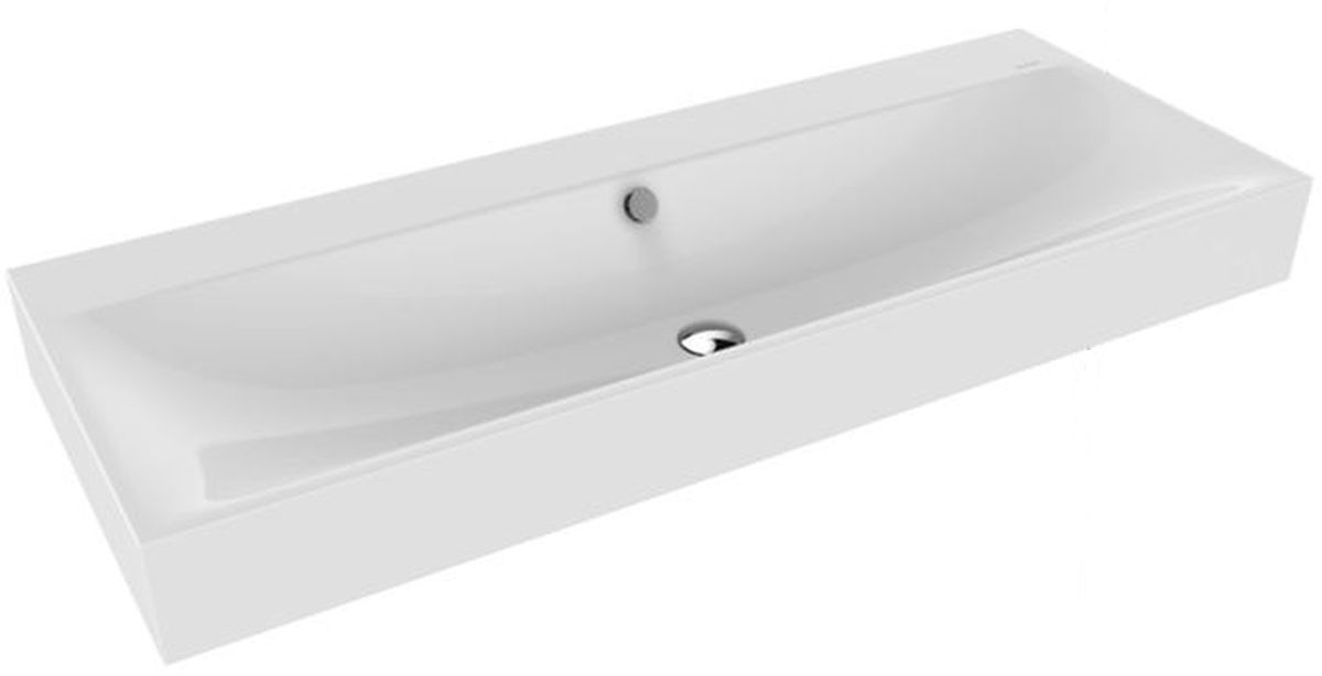 Kaldewei Silenio lavabo 120x46 cm rectangular clásico blanco 904506003001