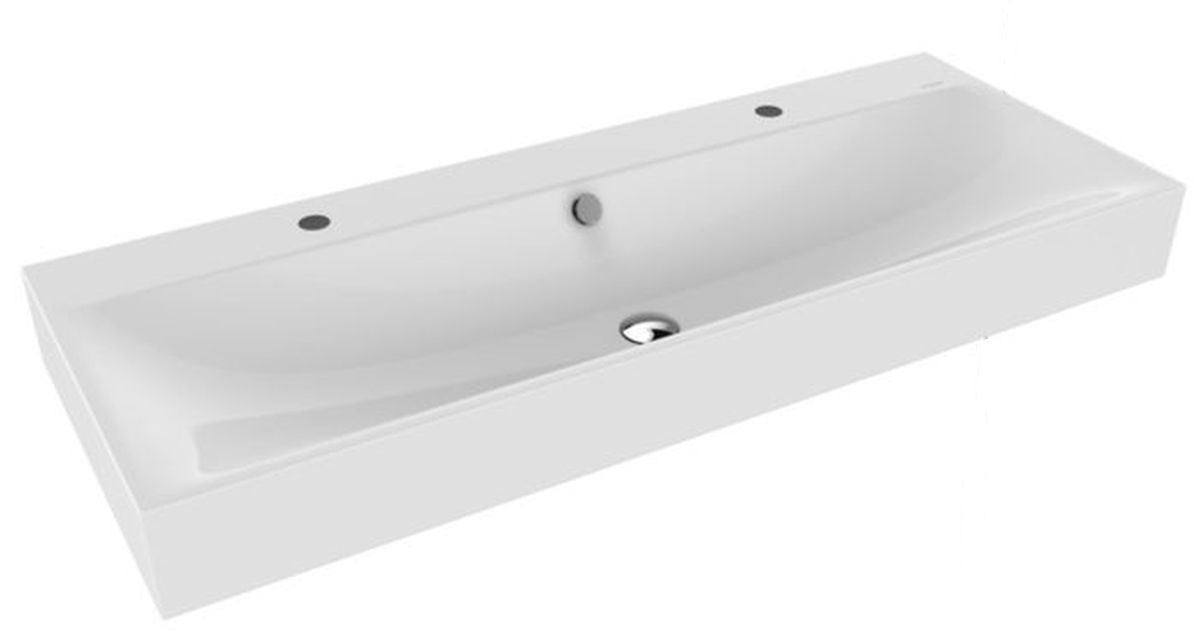 Kaldewei Silenio lavabo 120x46 cm rectangular clásico blanco 904506043001