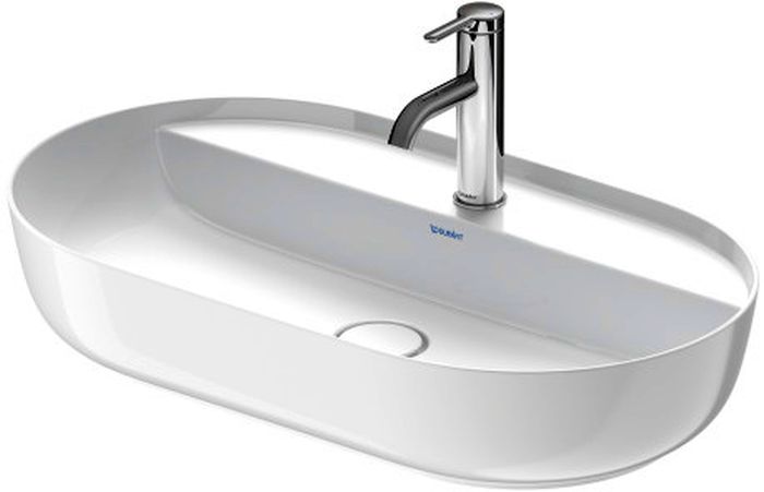 Duravit Luv lavabo 70x40 cm oval sobre encimera blanco brillante 380700000
