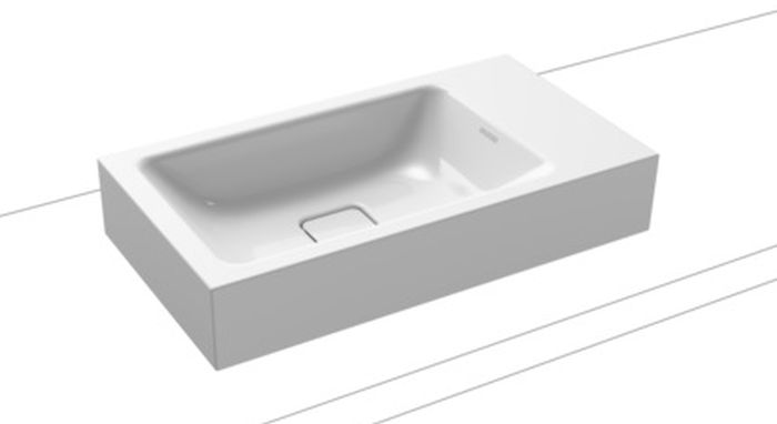 Kaldewei Cono lavabo 55x30 cm rectangular sobre encimera blanco 908106003001