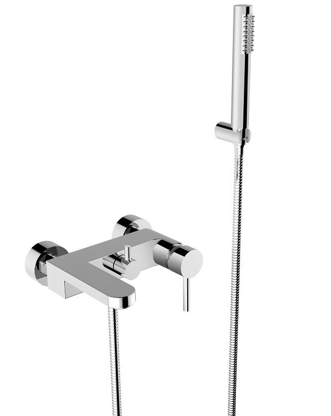 Besco Decco grifo de bañera y ducha a pared cromo BW-DS-CH