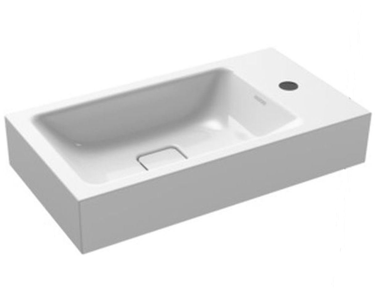 Kaldewei Cono lavabo 55x30 cm rectangular clásico blanco brillante 908006013001