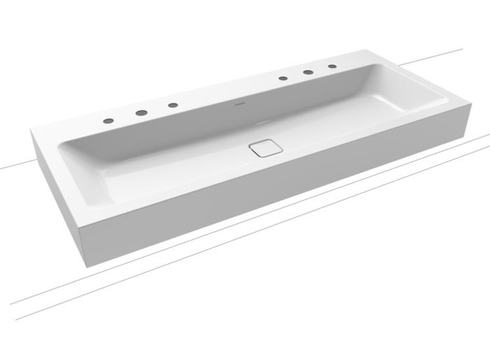 Kaldewei Cono lavabo 120x50 cm rectangular clásico blanco 902706053001
