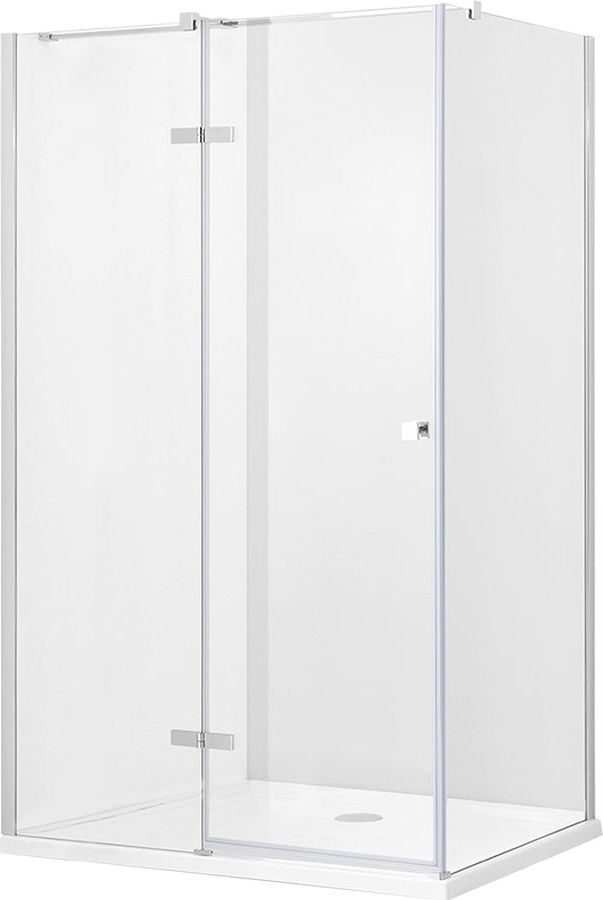Besco Pixa cabina de ducha 100x80 cm rectangular cromo brillo/vidrio transparente PPL-108-195-C