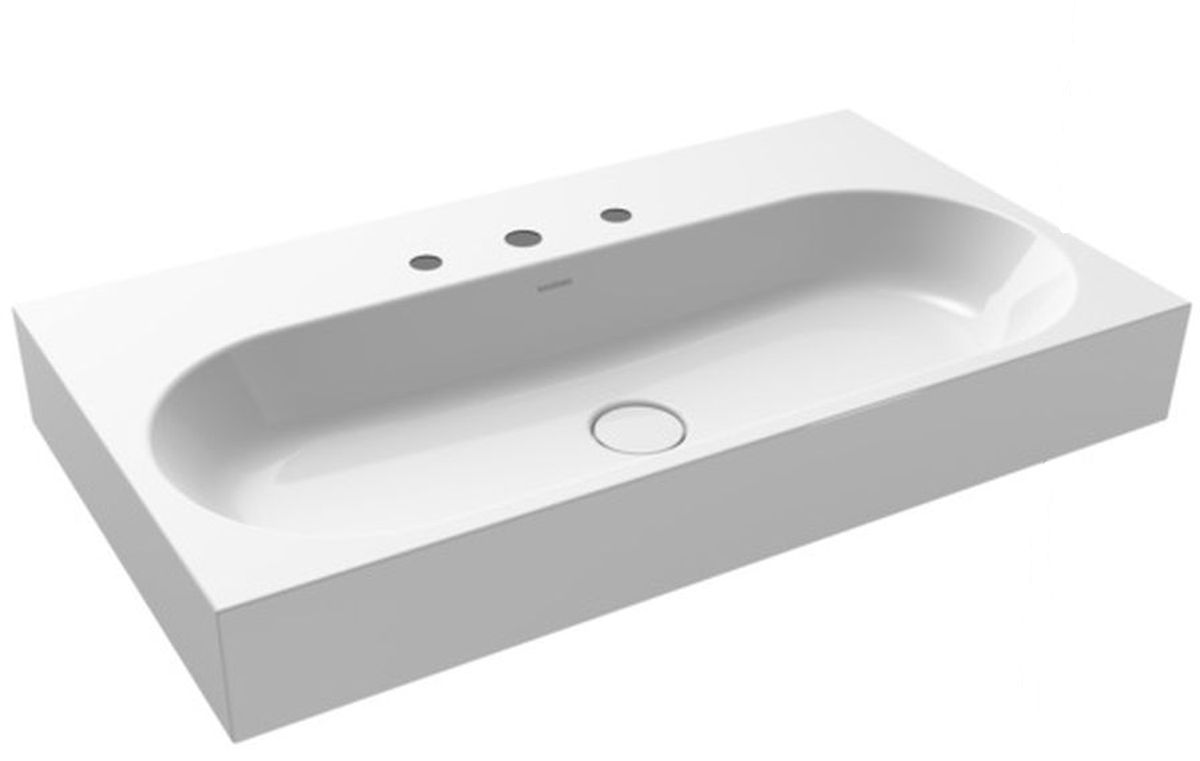 Kaldewei Centro lavabo 90x50 cm rectangular clásico blanco 903506033001