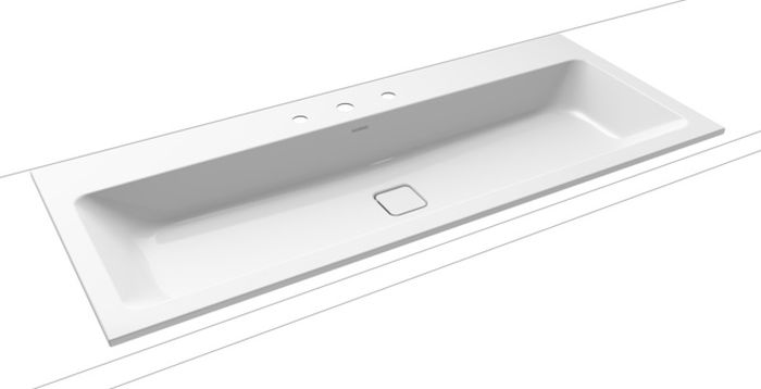 Kaldewei Cono lavabo 120x50 cm rectangular empotrado blanco 901806033001