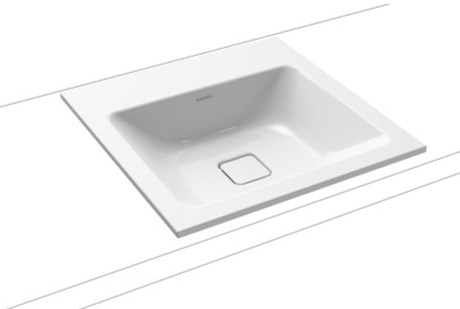 Kaldewei Cono lavabo 50x50 cm cuadrada empotrado blanco 908206003001