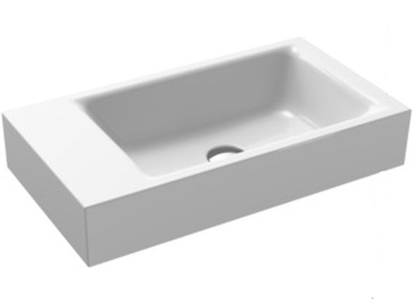 Kaldewei Puro lavabo 55x30 cm rectangular clásico blanco 901206433001