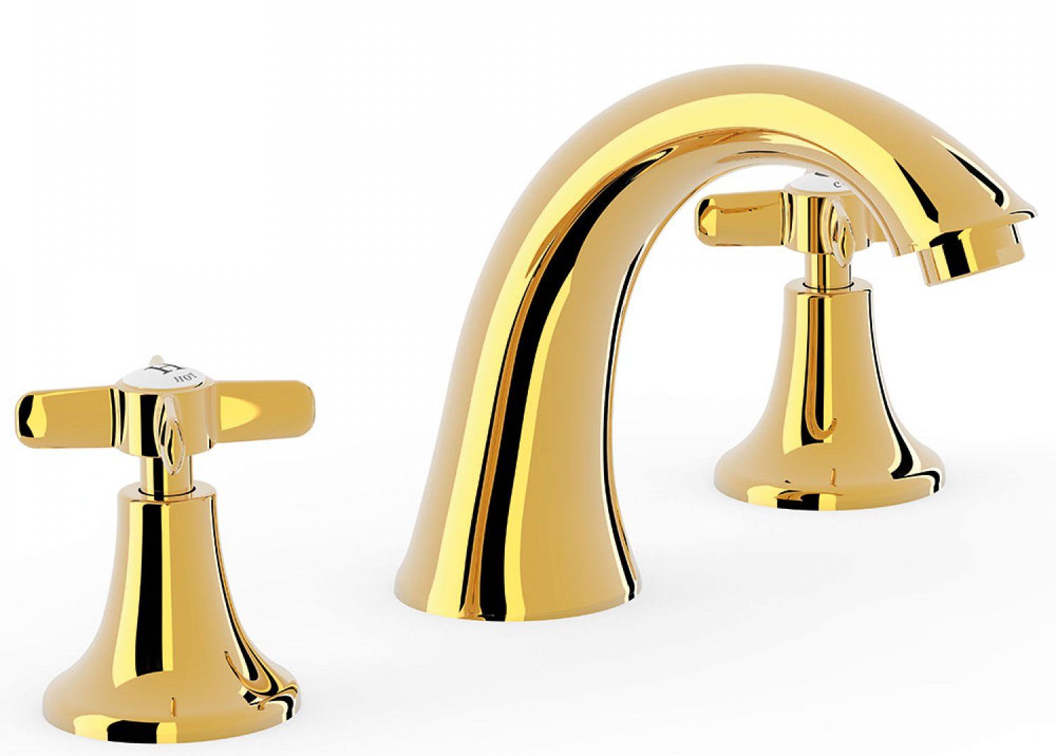 Tres Clasic-Tres grifo para lavabo de pie oro 242.106.01.OR