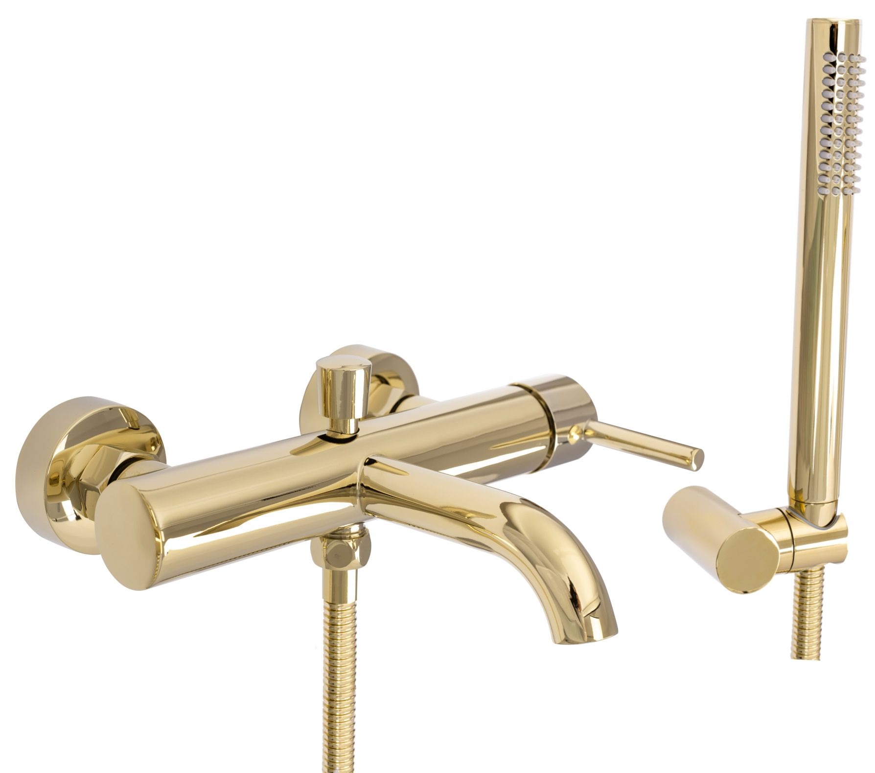 Rea Lungo grifo de bañera y ducha a pared oro REA-B6635