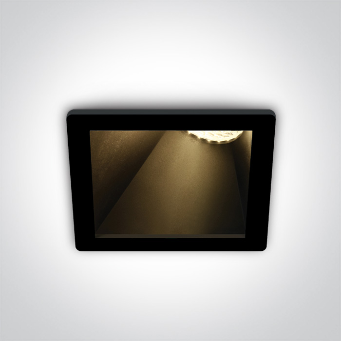 One Light Bevera lámpara empotrada 1x10 W negro 50105MA/B/B