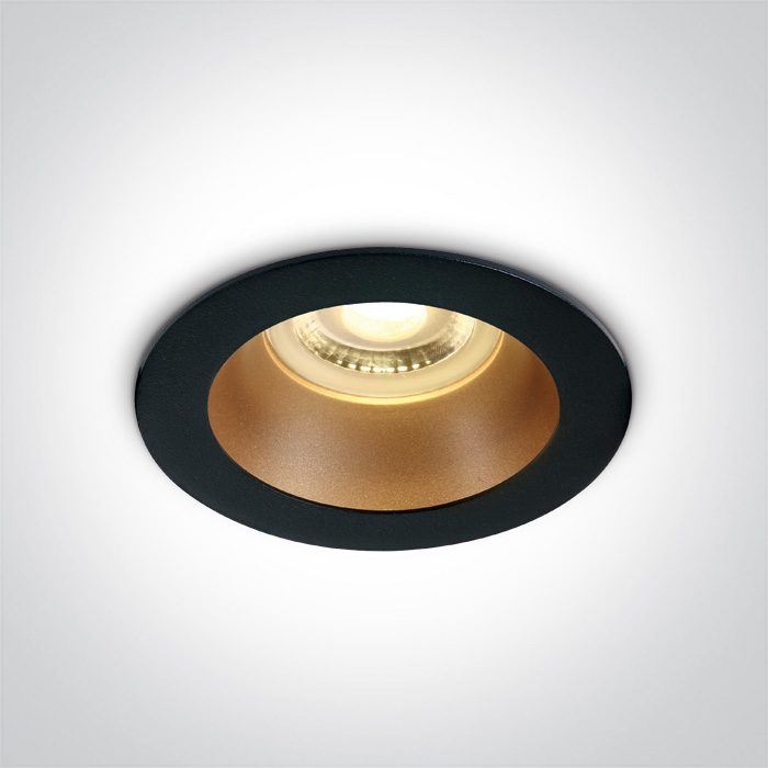 One Light Kanawi lámpara empotrada 1x10 W negro-latón 10105M/B/BS