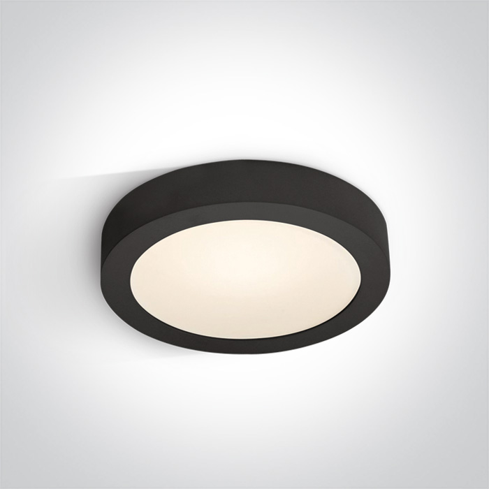 One Light Panena plafón 1x16 W negro 62115F/B/W