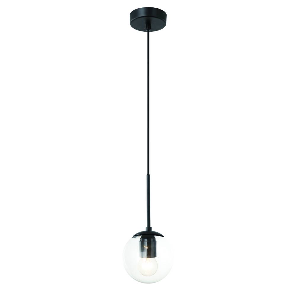 Open Design Bao lámpara colgante 1x8 W negro-transparente OR80100