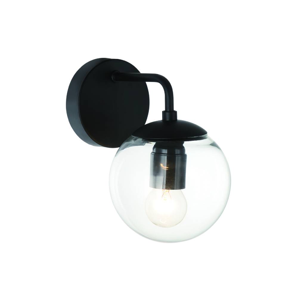 Open Design Bao lámpara de pared 1x8 W negro-transparente OR81404