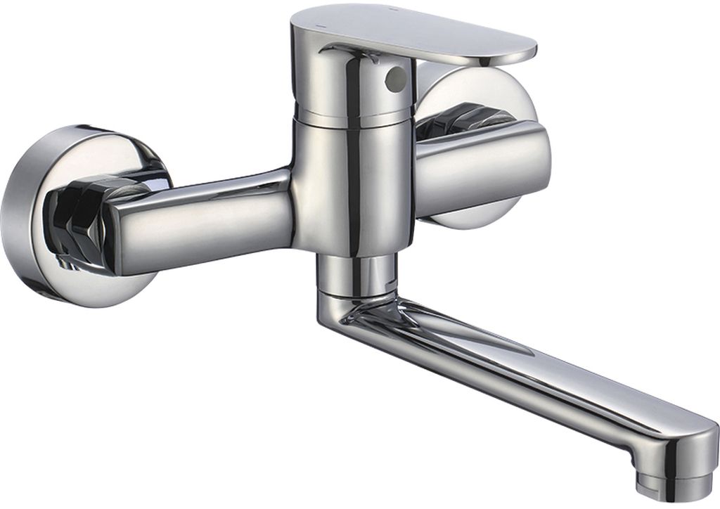 Kuchinox Pana grifo para lavabo a pared cromo BKN050D