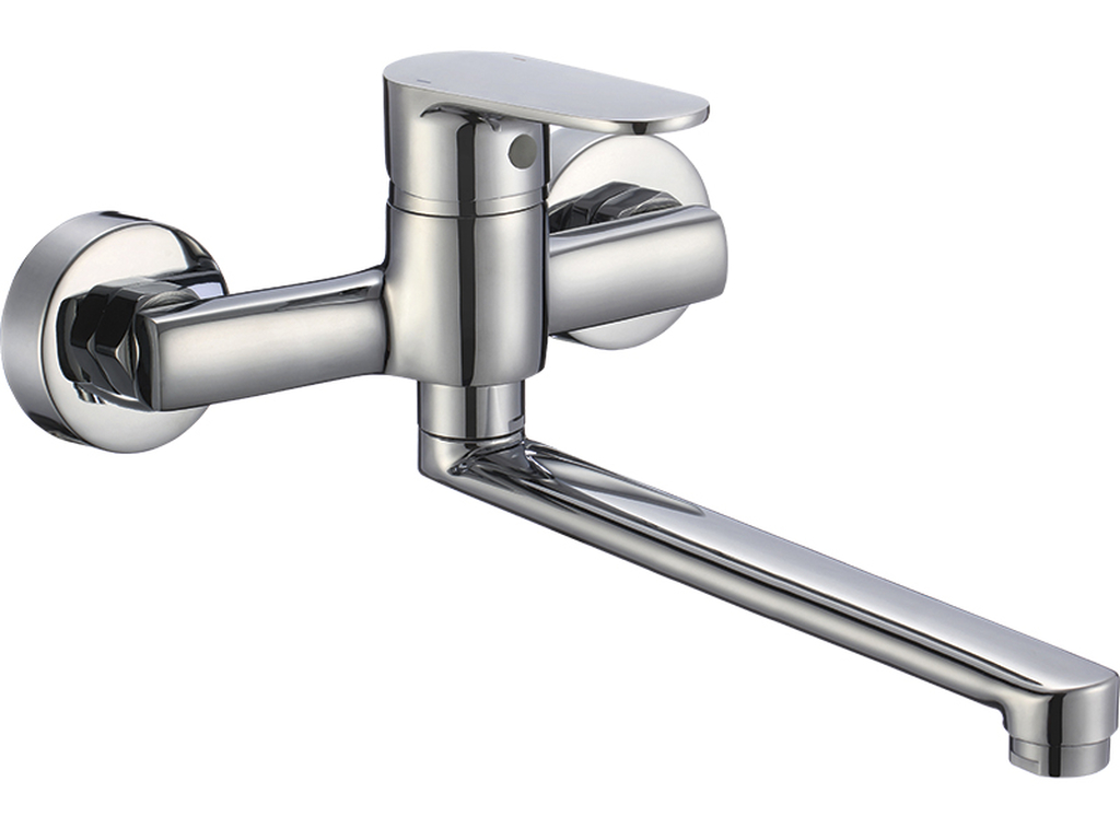 Kuchinox Pana grifo de cocina a pared cromo BKN080D