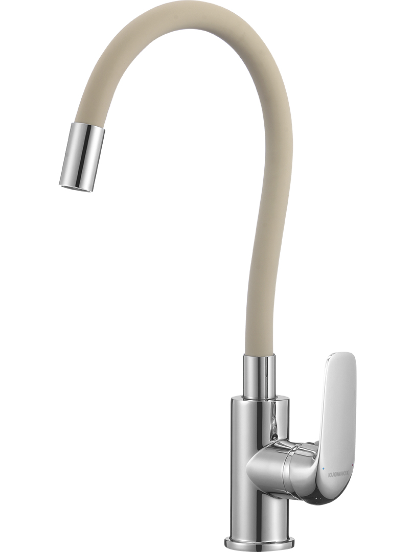 Kuchinox Elza grifo de cocina de pie cromo-beige BKE461D