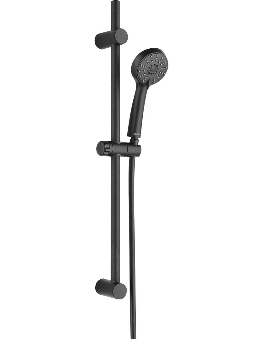 Kuchinox Cento conjunto de ducha a pared negro NKC71A1