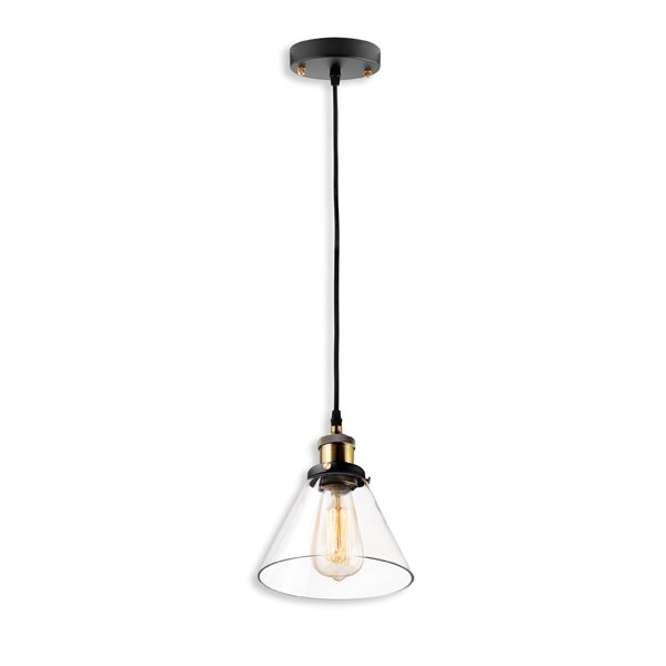 Altavola Design New York Loft lámpara colgante 1x60 W latón-transparente LA034/P