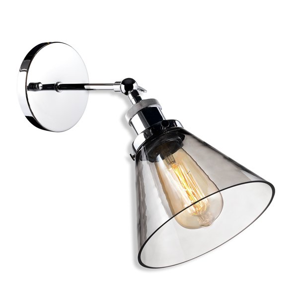 Altavola Design New York Loft lámpara de pared 1x60 W cromo-ahumado LA034/W_smoky_chrom