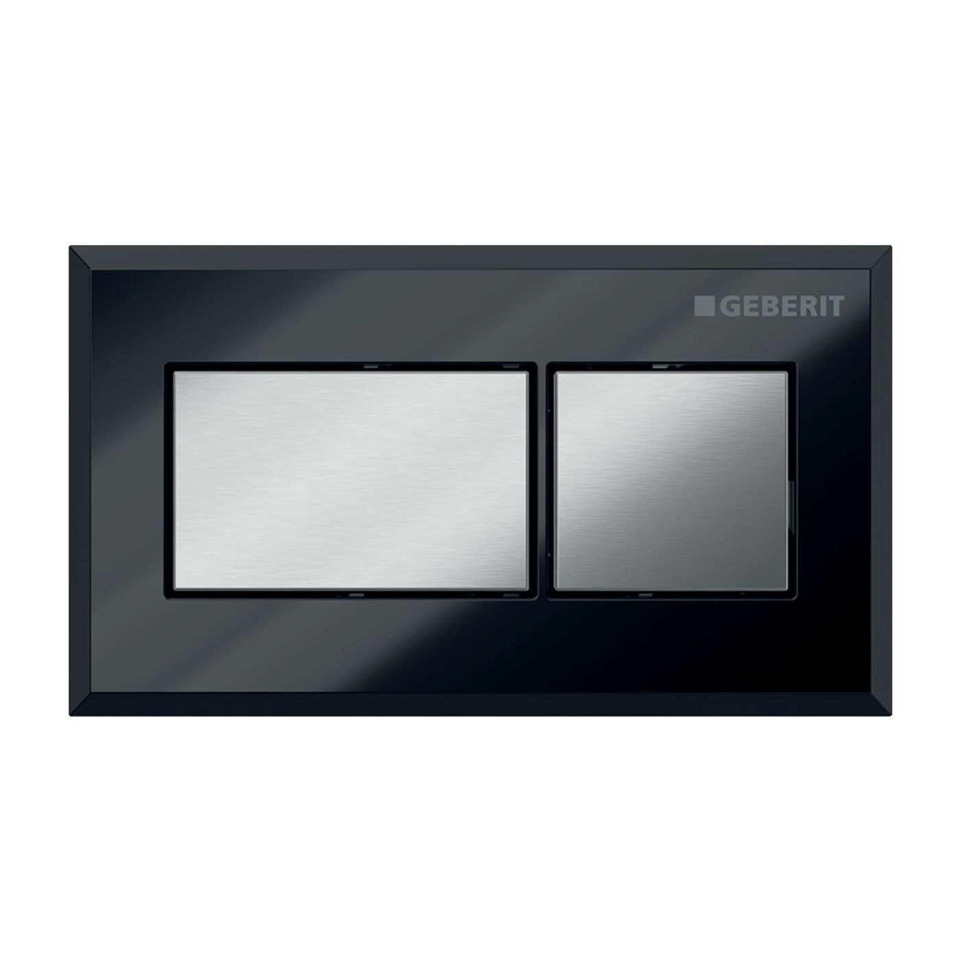 Geberit botón de descarga para WC cromo brillante-negro 116.051.KV.1