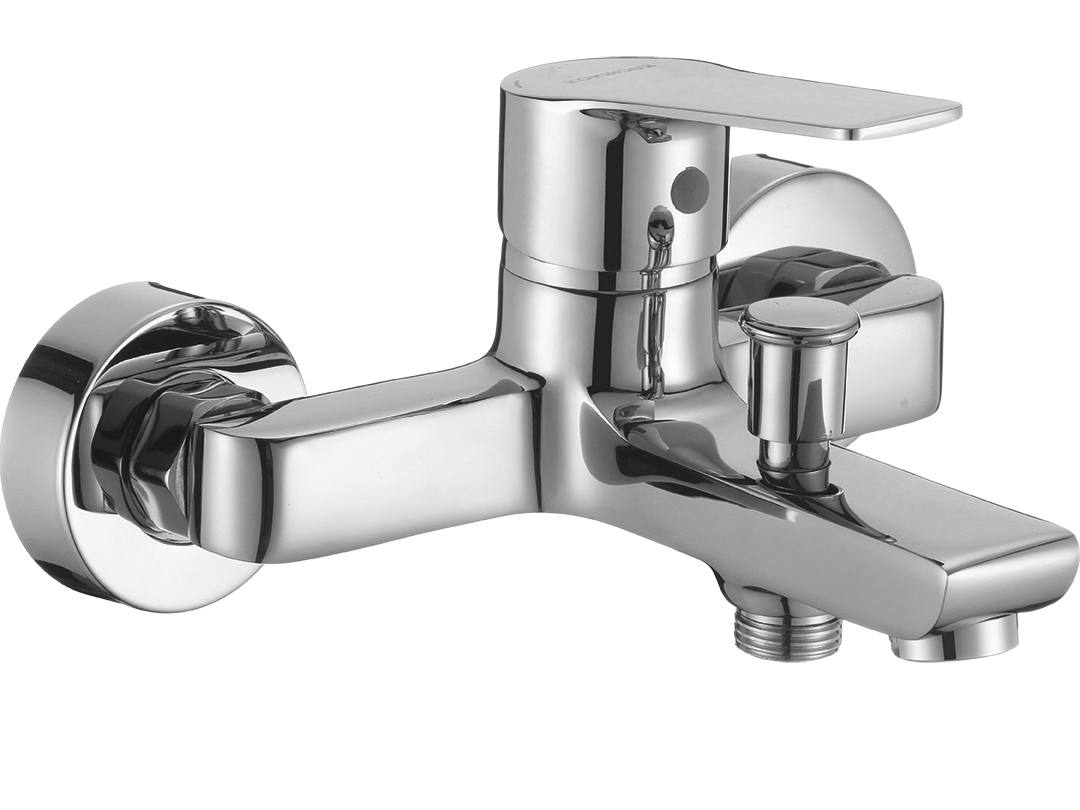 Kuchinox Borgo grifo de bañera y ducha a pared cromo BKB010D