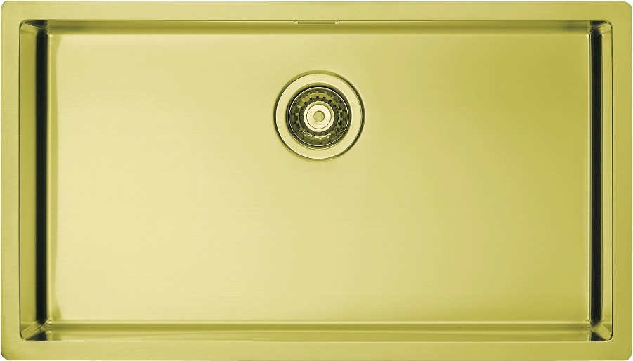 Alveus Monarch fregadero de acero 79x45 cm dorado 1117478