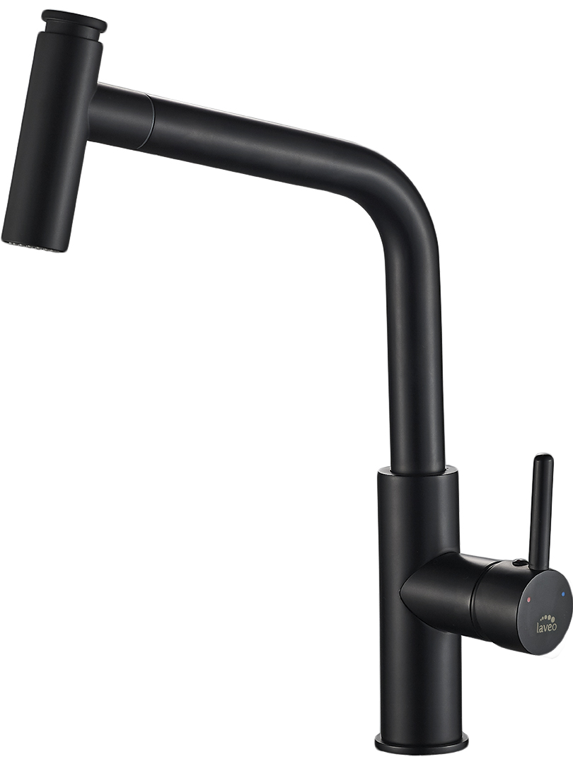 Laveo Toro grifo de cocina de pie negro BAX769D