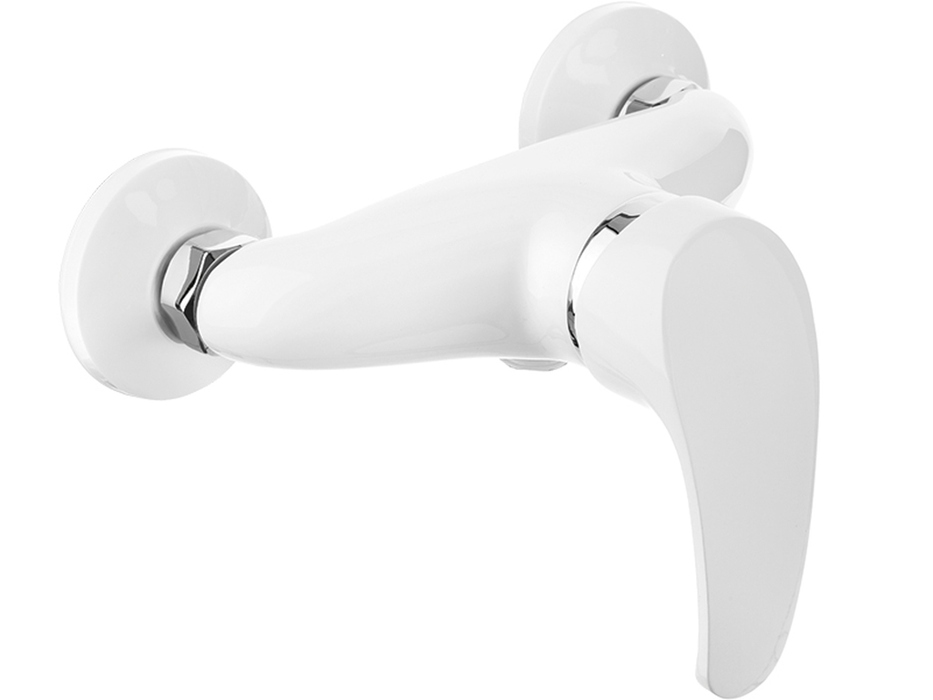 Kuchinox Kakadu grifo para ducha a pared blanco BKK640D