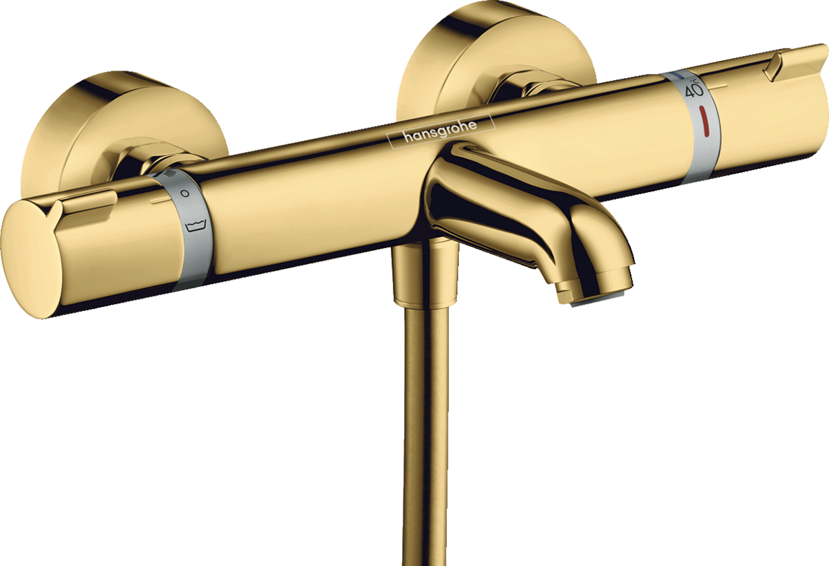 Hansgrohe Ecostat grifo de bañera y ducha a pared con termostato oro 13114990