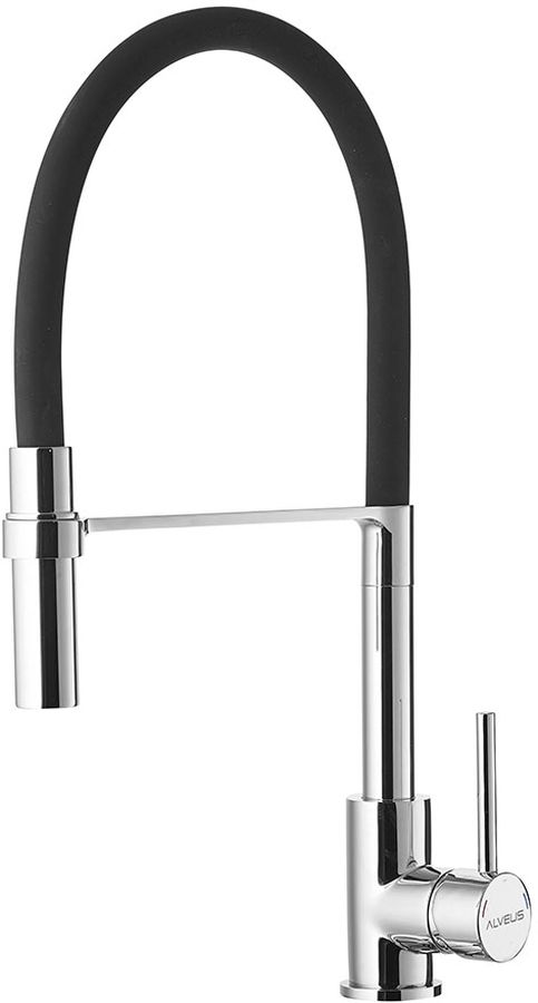Alveus Elia grifo de cocina de pie cromo-negro 1129024