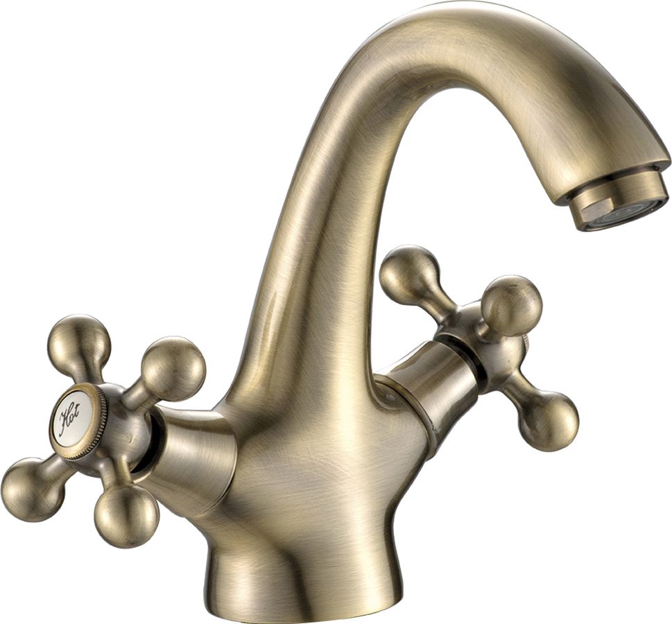 Kuchinox Stilo grifo para lavabo de pie latón/bronce antiguo BKI522D