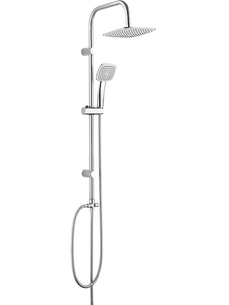 Kuchinox Ondo conjunto de ducha a pared con rociador con efecto lluvia cromo PG720KX