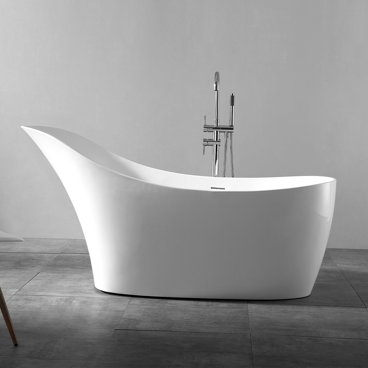 Hagser Salma bañera exenta 171.5x74.5 cm oval blanco HGR19000012