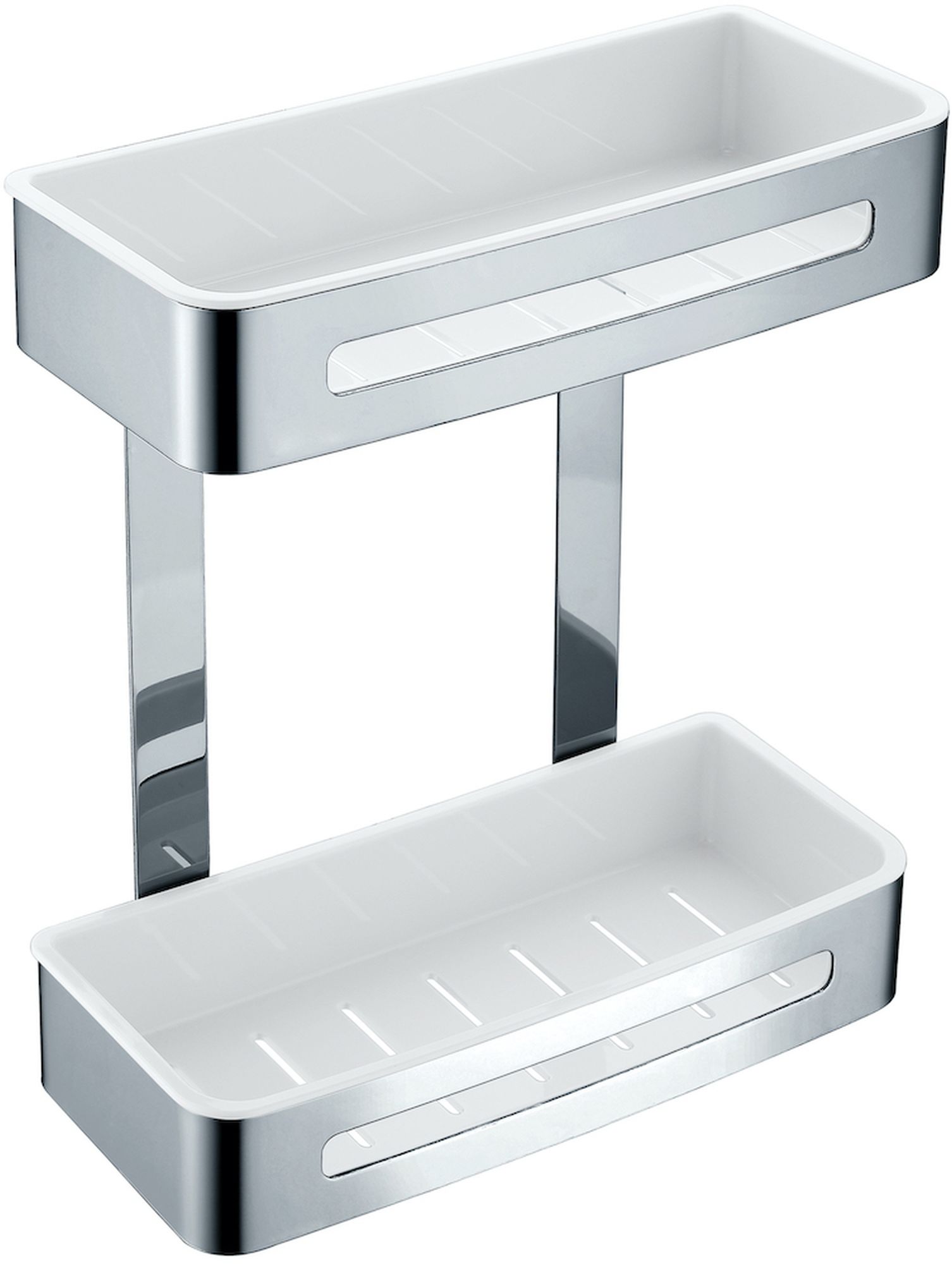Stella estante de baño 29 cm blanco-acero 16.071