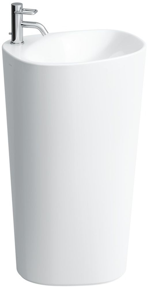 Laufen Palomba lavabo 52.5x43.5 cm oval exento blanco brillante H8118044001041