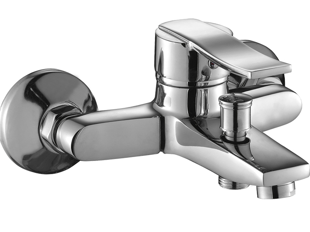 Kuchinox Madera grifo de bañera y ducha a pared cromo BQM010D
