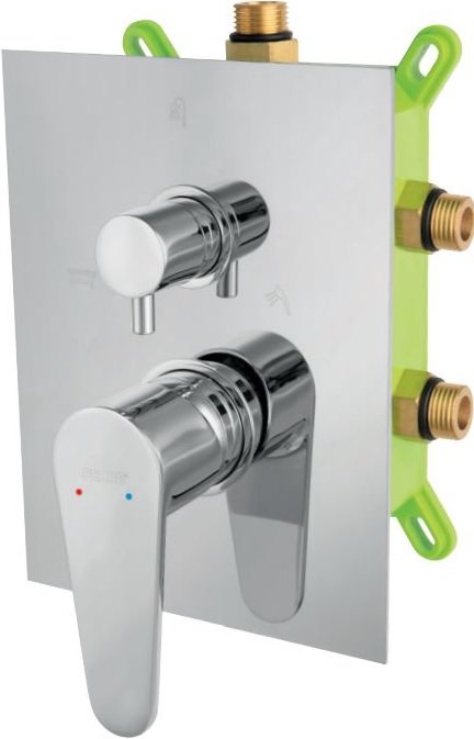 Ferro Algeo grifo de bañera y ducha empotrado cromo BAG7P3BOX