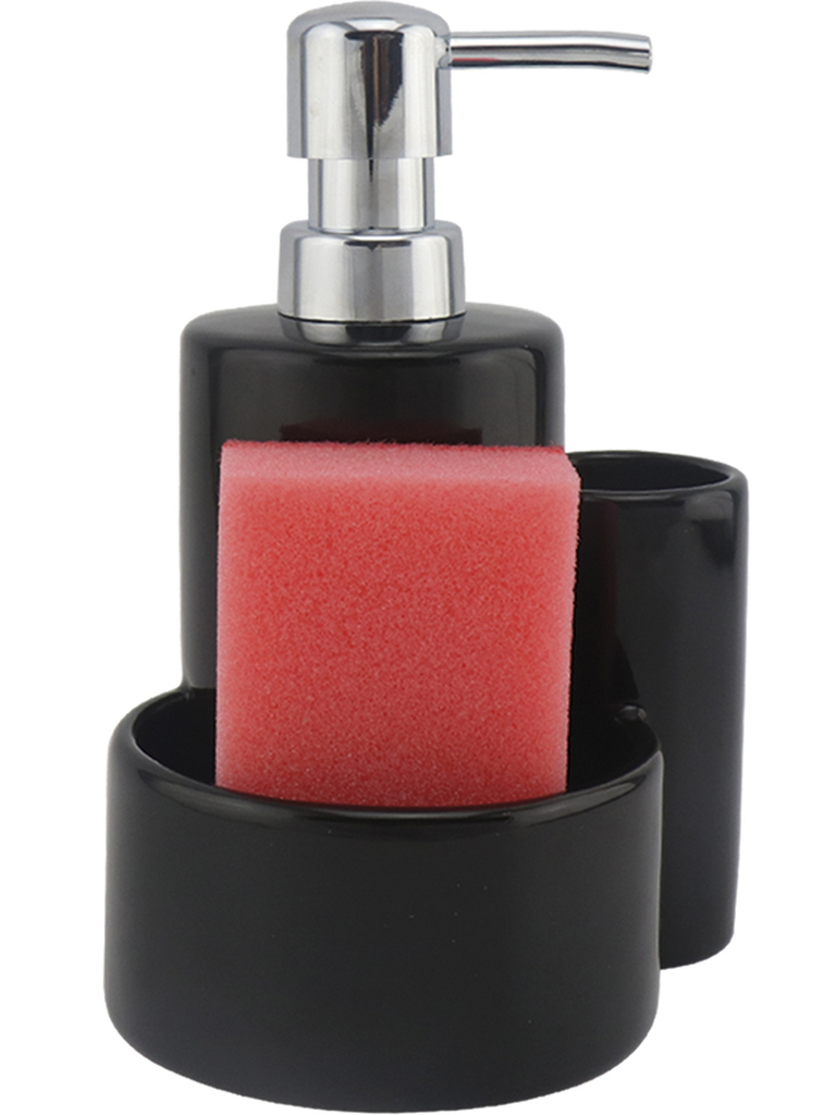 Kuchinox Lupo dispensador de líquidos negro AMP009M