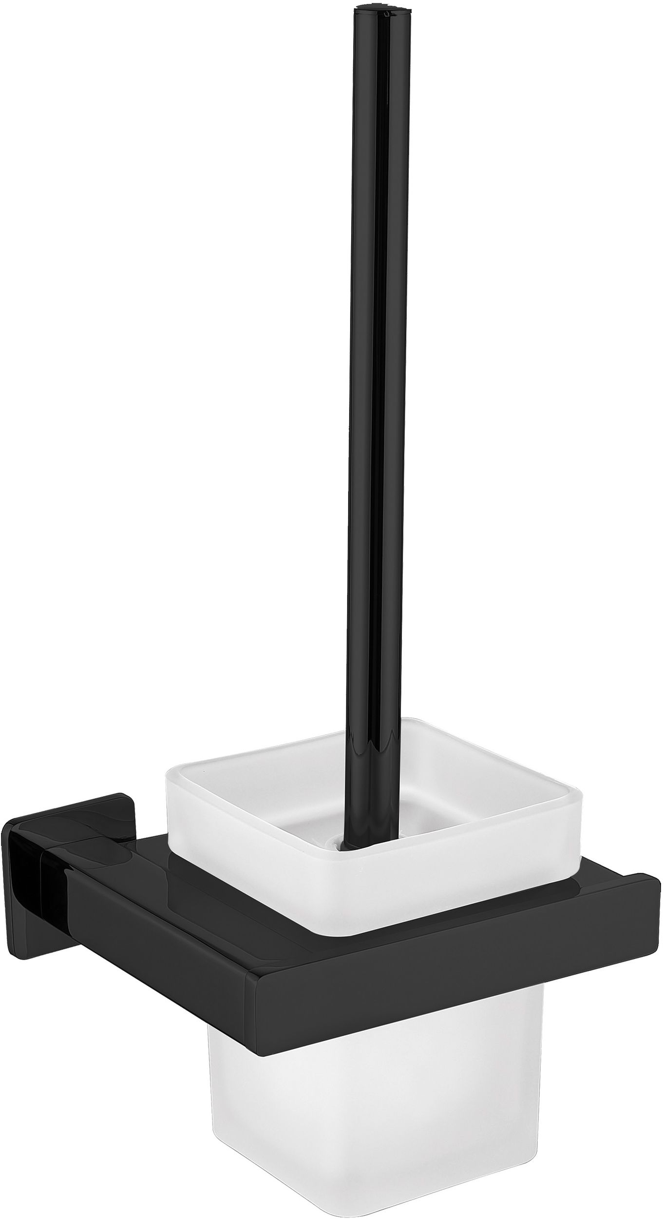 Omnires Nelson escobilla de baño atornillado negro NL80620BL